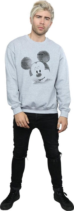 Immagine prodotto Disney Mickey Mouse Text Face Felpa Uomo (XXL)
