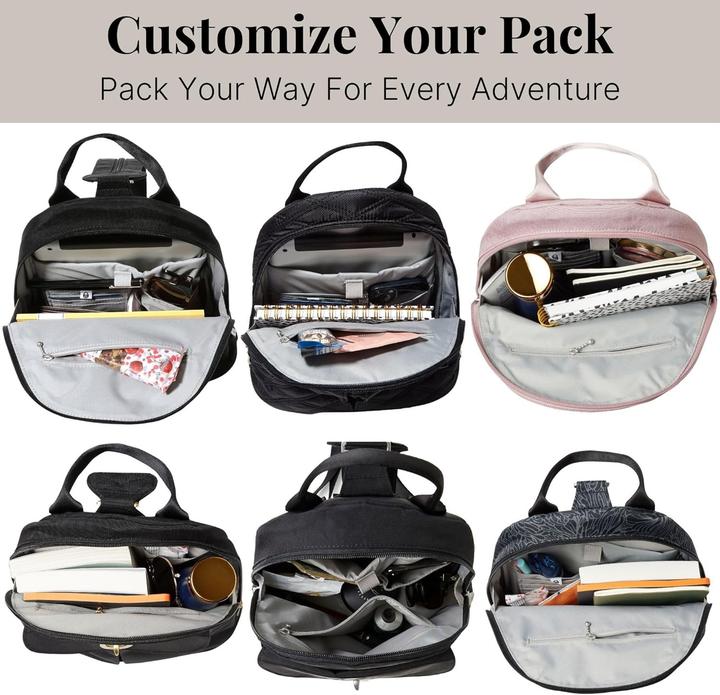 Actual product image Baggallini Naples Convertible Backpack Sling Crossbody