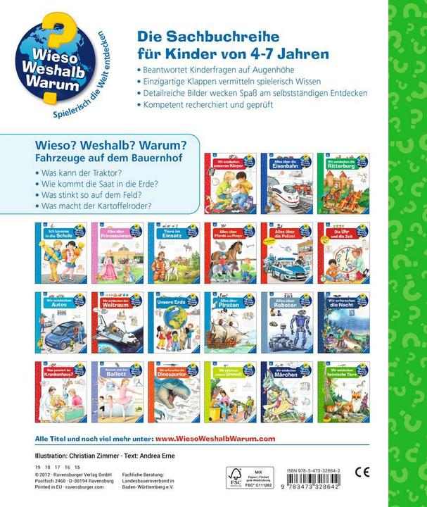 Actual product image Ravensburger Fahrzeuge auf dem Bauernhof (German, Andrea Erne, 2012)