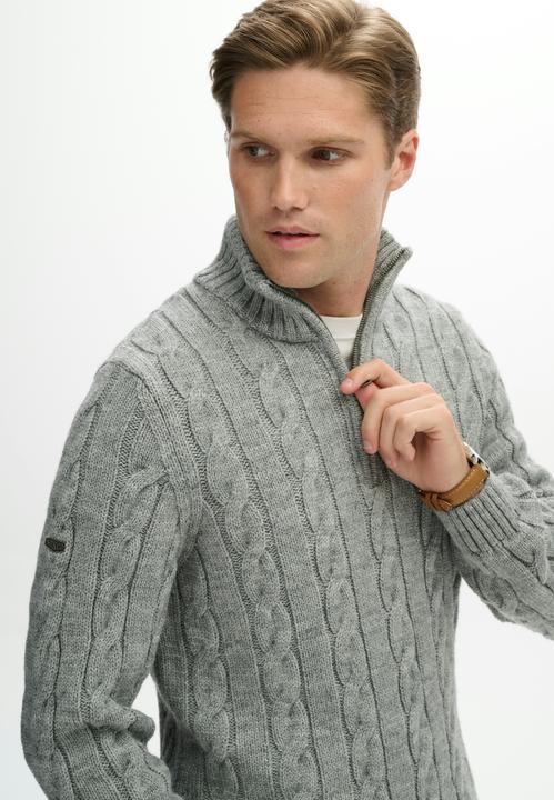 Produktbild Superdry Maglione Mezza Cerniera a Coste Jacob (M)