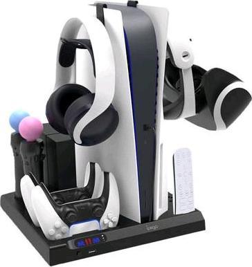 Actual product image iPega PG-P5028 Multifunctional Cooling Stand for PS5 and accessories (black)