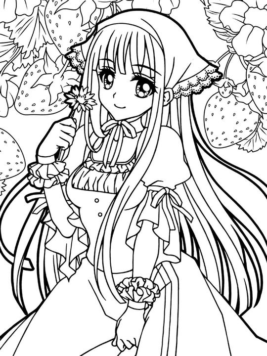 Image du produit Livre de coloriage manga extra épais avec des autocollants pour être créatif et se détendre pour