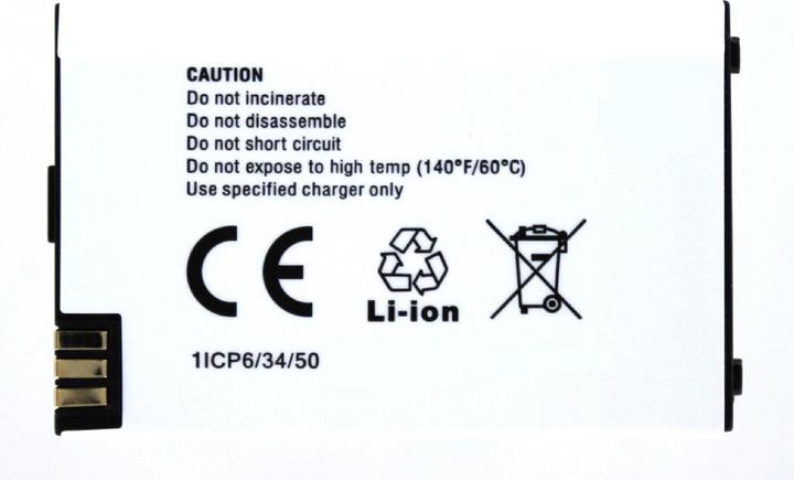 Actual product image AGI 25307 - Battery/Battery - Black - Lithium-Ion (Li-Ion) - 850 mAh - 3.7 V - 55 mm