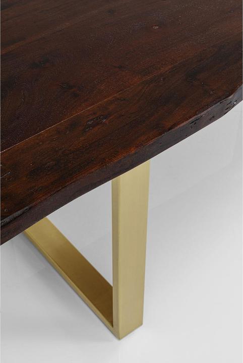 Actual product image Kare Design Table Harmony Walnut Brass 180x90cm (180 x 90 x 76 cm)
