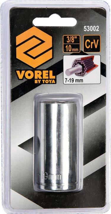 Produktbild Toya Vorel Universal Stecksckschlüssel-Einsatz 3/8" 6-Kant-Nuss 7-19mm Universalnuss Universalschlüssel M (19 mm, 12 mm, 14 mm, 16 mm, 10  mm, 18 mm, 7 mm, 17 mm, 11 mm, 15 mm, 8 mm, 9 mm, 13 mm)