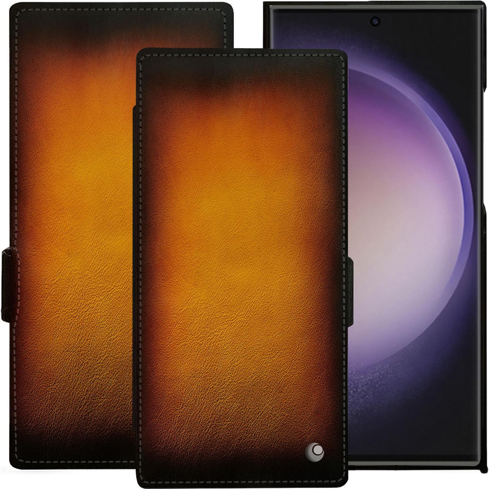 Thumbnail - Noreve Lederschutzhülle horizontal (Samsung Galaxy S23 Ultra, Samsung Galaxy S24 Ultra), Smartphone Hülle, Violett