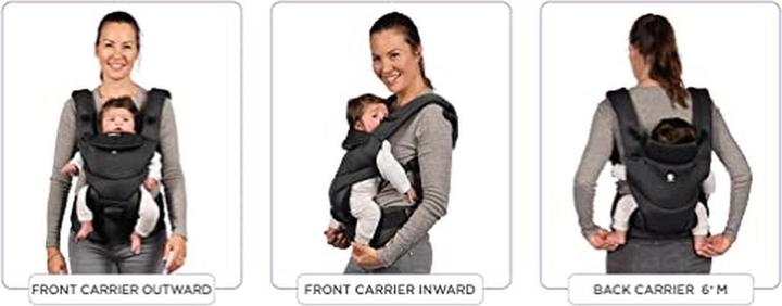 Actual product image Dooky Breathable 3D Urban Comfort Baby Carrier Black