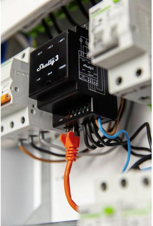 Immagine prodotto Shelly Pro 3 (Attuatore dell'interruttore)