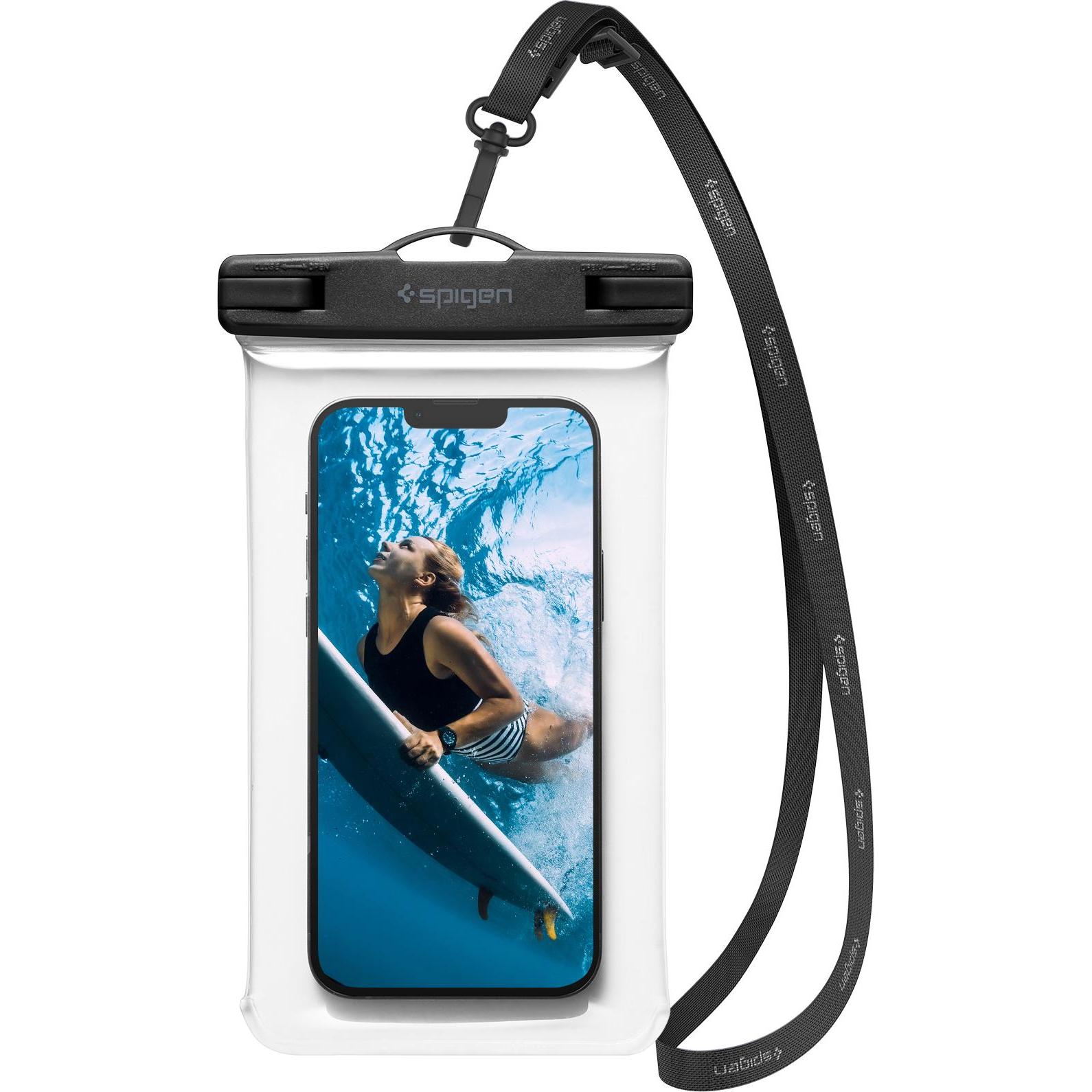 Spigen A601 UNIVERSAL WASSERDICHTES GEHÄUSE KRISTALLKLAR (Universal), Smartphone Hülle, Transparent