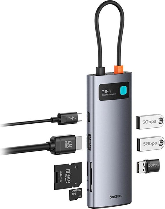 Immagine prodotto Baseus B00030708811-00 (USB-C, 7 porte)