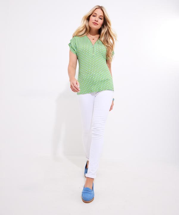 Immagine prodotto Joe Browns Retro Geo Print Zip Neck Top (38)
