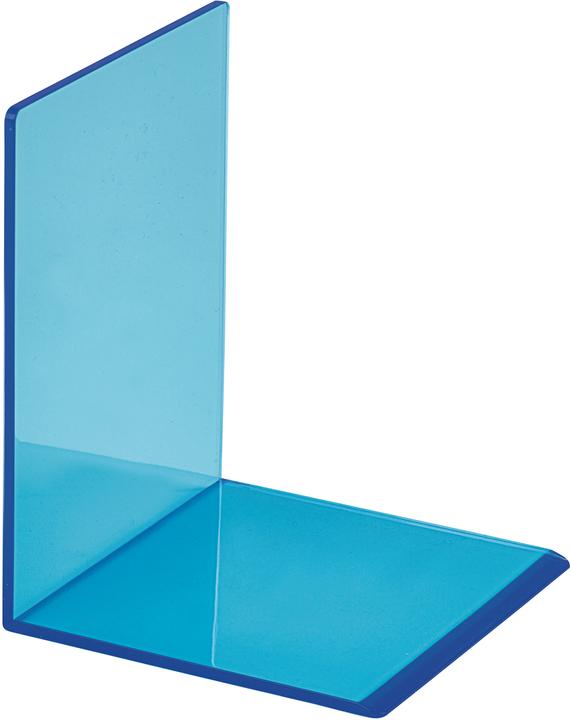Maul Buchstütze 10x10x13cm 3513631 transparent blau 2 Stück (10 x 10 x 13 cm)