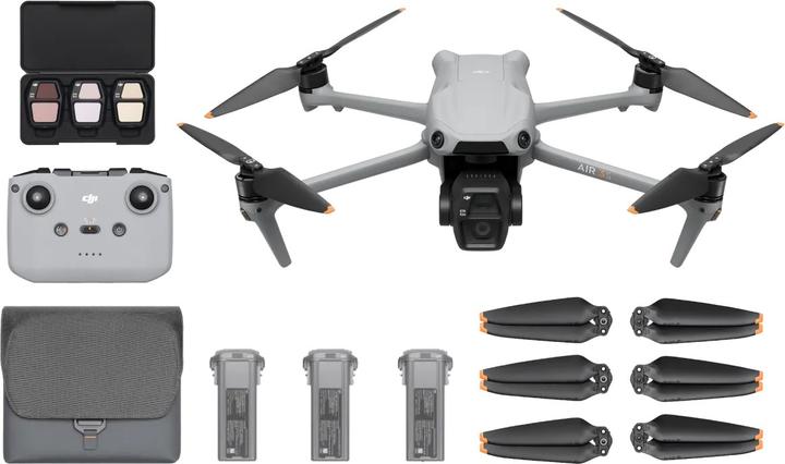 Actual product image DJI Air 3s Fly More Combo RC-N3 (45 min, 724 g, 50 Mpx)