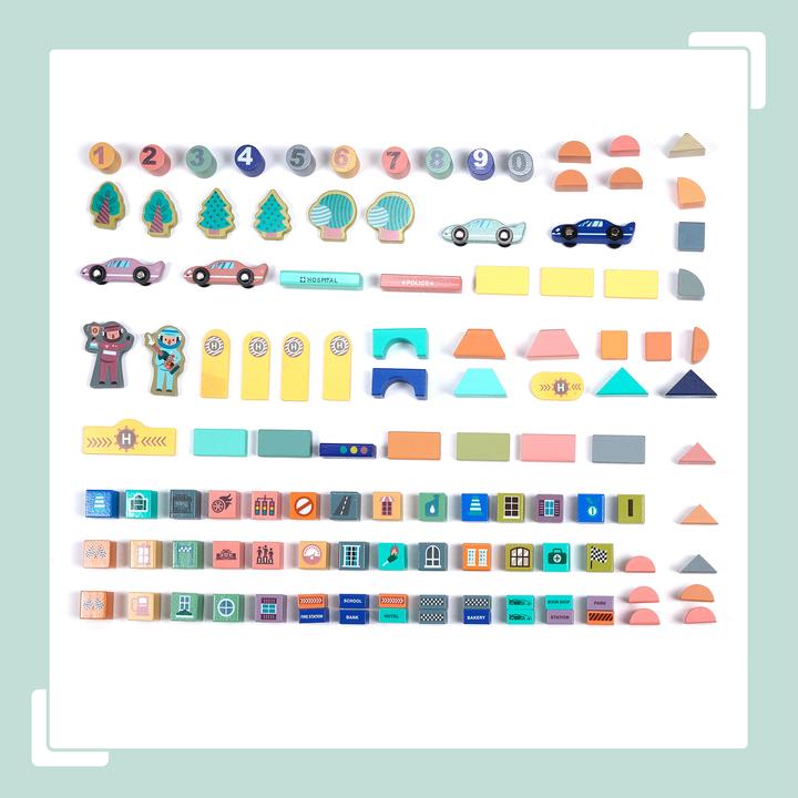 Produktbild Relaxdays Holzbausteine-Set