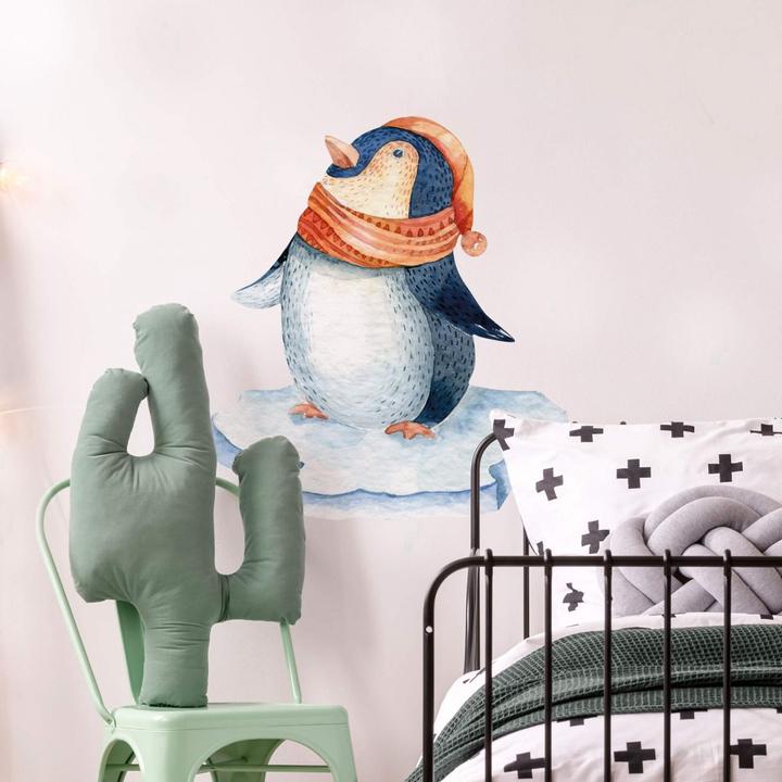 Produktbild Trenddeko Pinguin auf Eisscholle (100 x 89 cm)