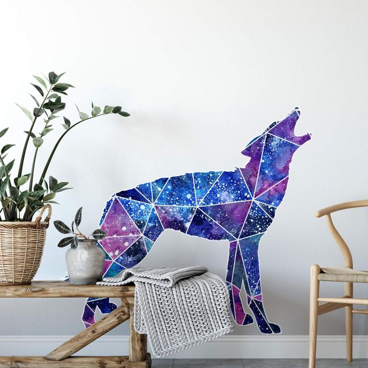 Image du produit Trenddeko Polygone Galaxie Wolf (50 x 43 cm)