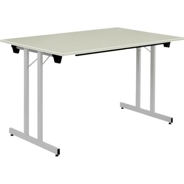 Bisley, Schreibtisch, Klapptisch BxHXT 1200x740x800mm 19mm grau/aluminium