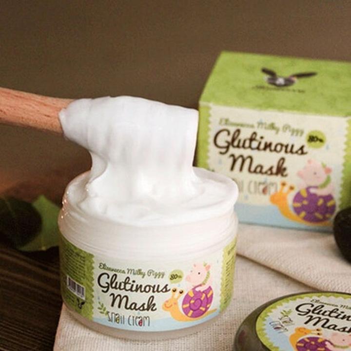 Actual product image Elizavecca Milky Piggy Glutinous Mask 80% Snail Cream