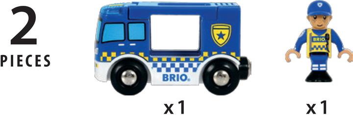 Actual product image Brio Police car