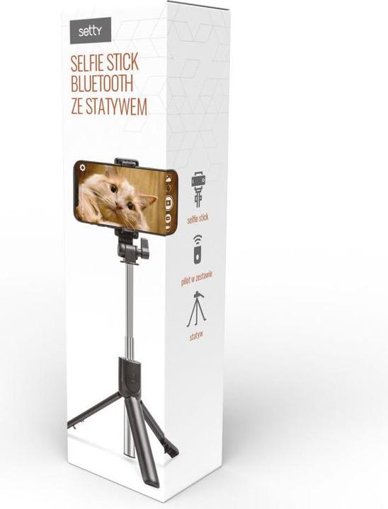 Actual product image Setty selfie stick bluetooth with a tripod SSB-01 black JO