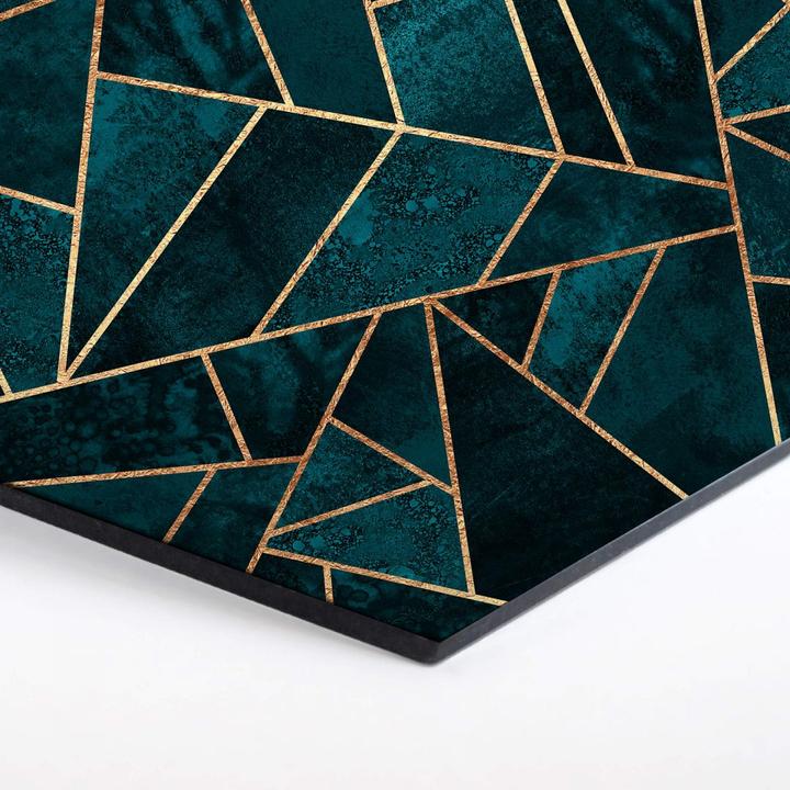 Actual product image Trenddeko Blue-green gemstone (35 x 30 cm)
