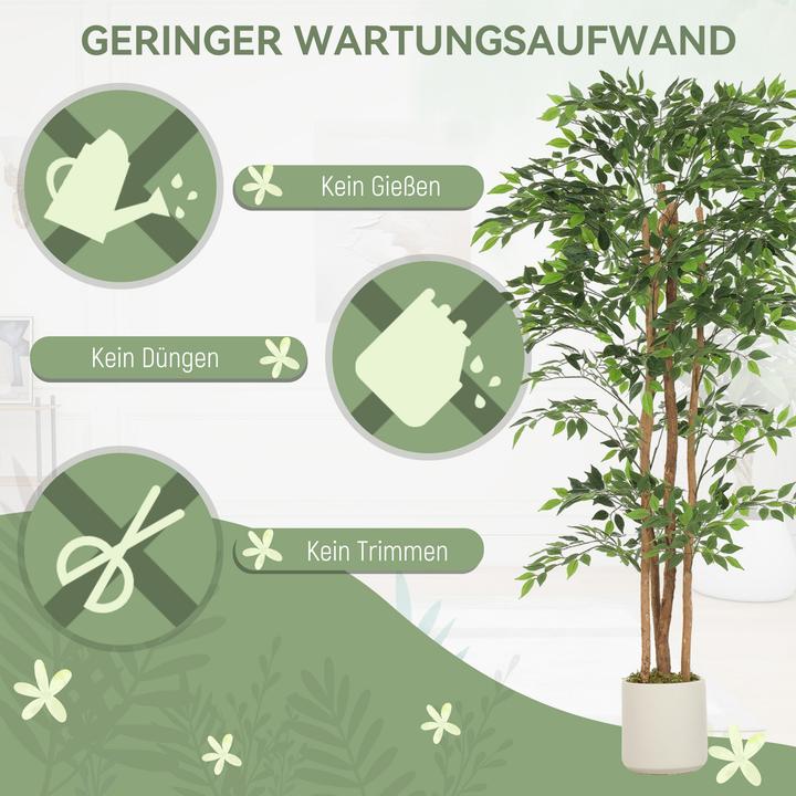 Actual product image Homcom Kunstpflanze Kunststoff Grün (180 cm)