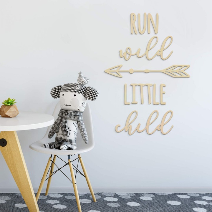 Produktbild Trenddeko Run wild little child (56 x 80 cm)