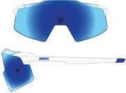 Image du produit 100% Aerocraft - Matte White - HiPER Blue Mirror Lens (Blanc mat, HiPer bleu)