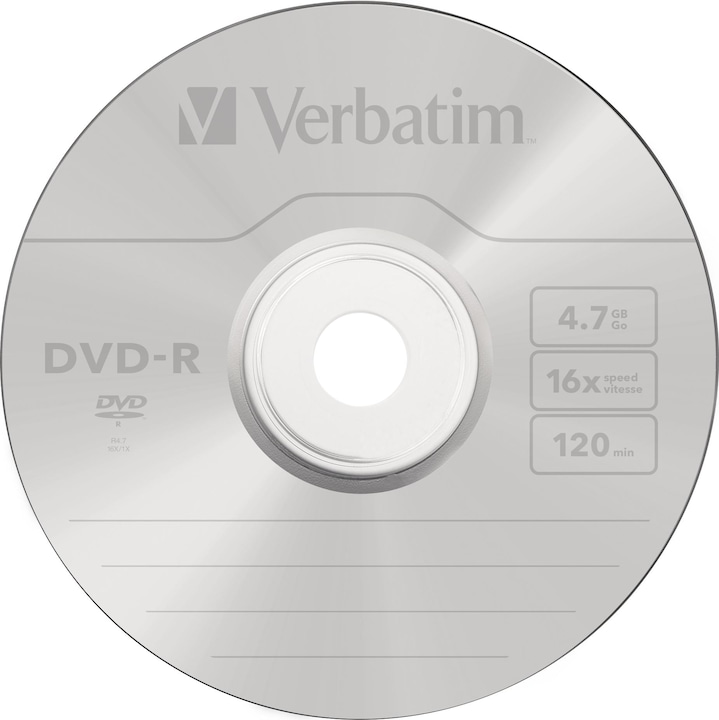Image du produit Verbatim DVD-R, 16x, 4,7 Go, 100 broches (100 x)