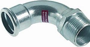 Actual product image Aalberts VSH ovg.bøjn. 28 mmX1'.np. - M-bakke XPress FZ press (Press connection)