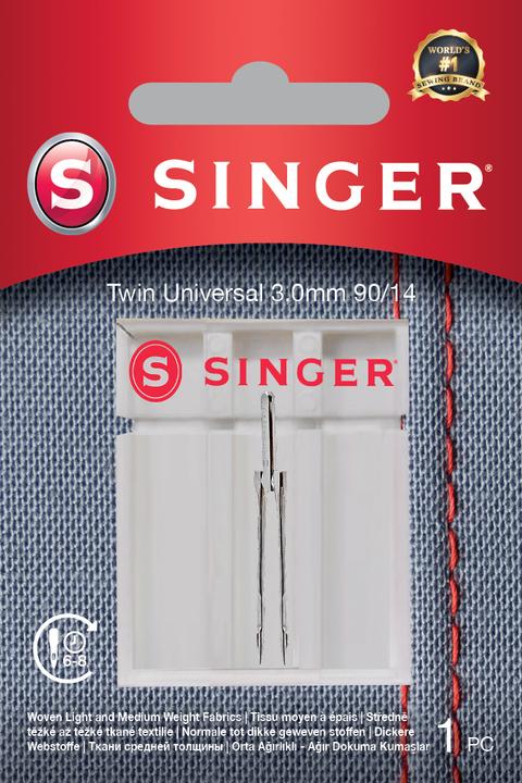 Produktbild Singer TWIN Nähmaschinennadel, 3mm, 90/14