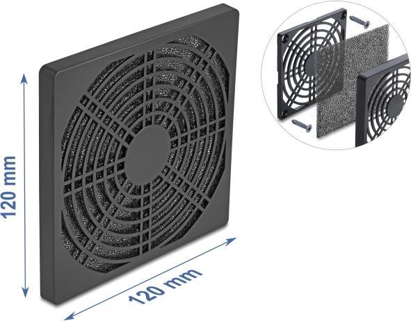 Immagine prodotto Delock Griglia della ventola con filtro antipolvere