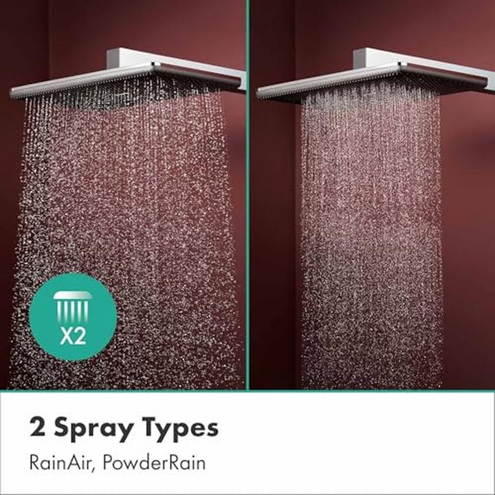 Produktbild hansgrohe Regendusche mit Thermostat, Handbrause und Power Rain Jets für maximalen Komfort