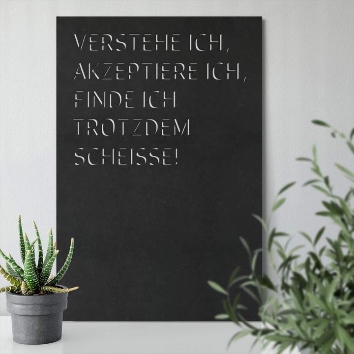 Actual product image Trenddeko I understand, I accept, I still find shit