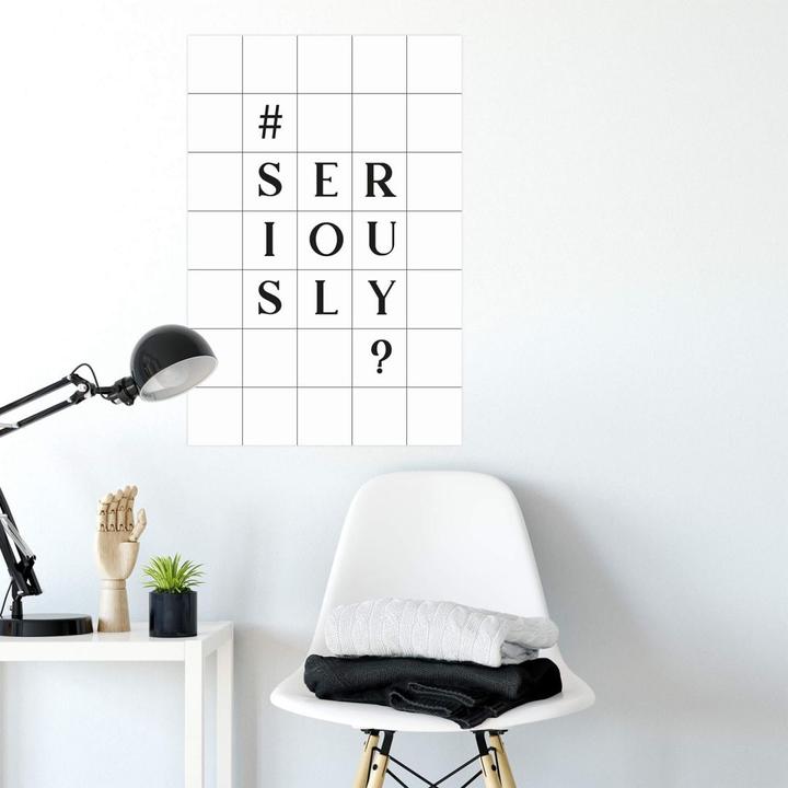 Image du produit Trenddeko avec grille - Seriously (30 x 45 cm)