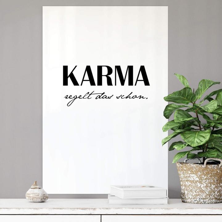 Immagine prodotto Trenddeko Il karma se ne occupa (50 x 80 cm)