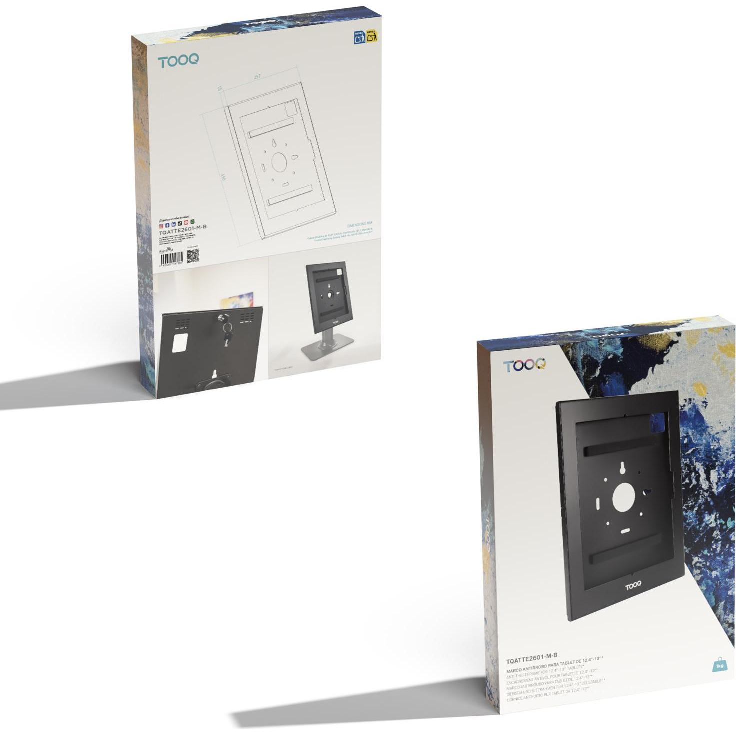 Tooq Technology TQATTE2601-M-B, Sicurezza Notebook, Nero