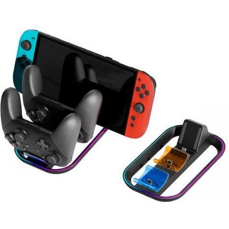 Nacon Gaming Tri Charging Station, Accessori per controller gaming, Nero
