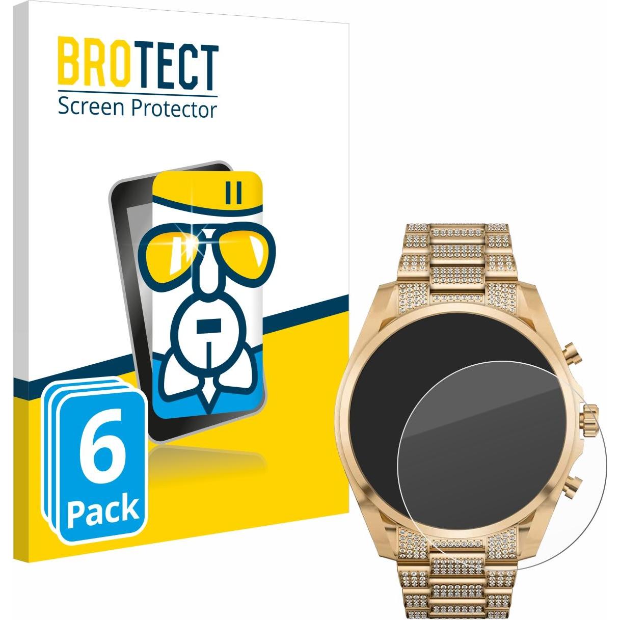 BROTECT Schutzglas Schutzfolie Glas Folie Displayschutz klar, Smartwatch Schutzfolie, Transparent