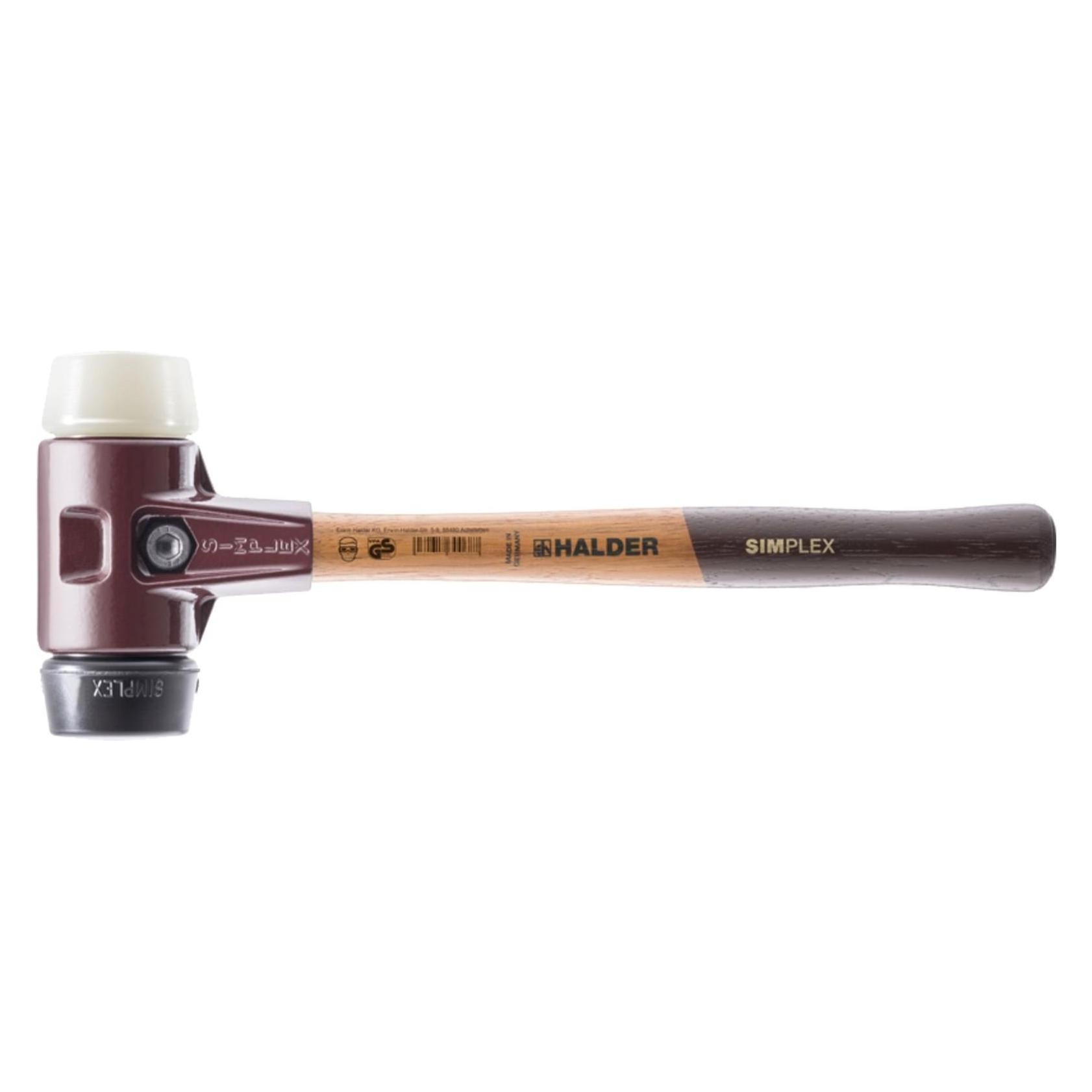 Halder, Hamer, Simplex Hamer Met Zachte Voorkant 60 Rubber/Nylon Te Simple (1520 g)