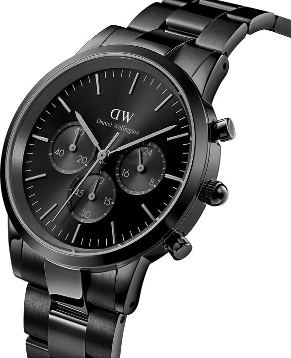 Produktbild Daniel Wellington Iconic Chronograph Link Black Sunray (Chronograph, 42 mm)