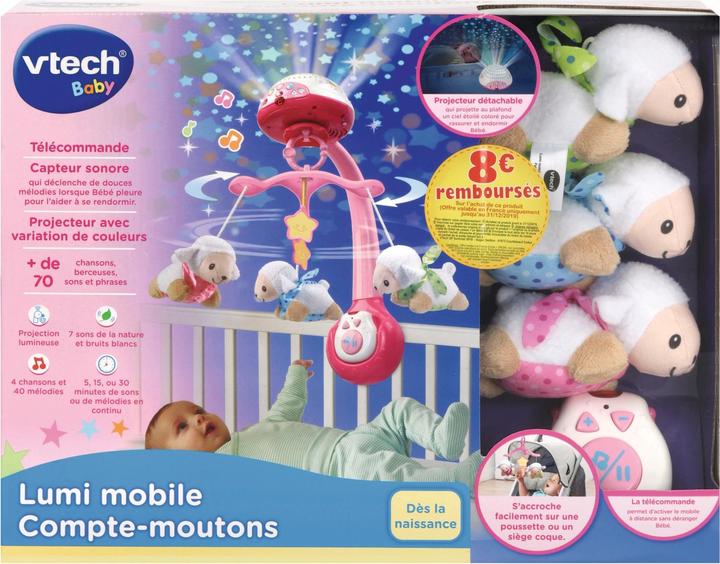 Actual product image VTech Lumi mobile Compte-moutons rose