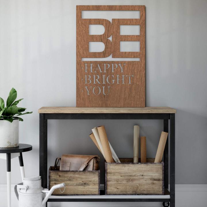 Produktbild Trenddeko Be happy be bright be you (40 x 60 cm)