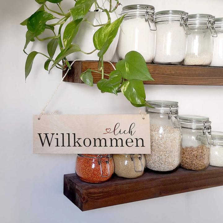 Actual product image Trenddeko Welcome to our website (30 x 10 cm)