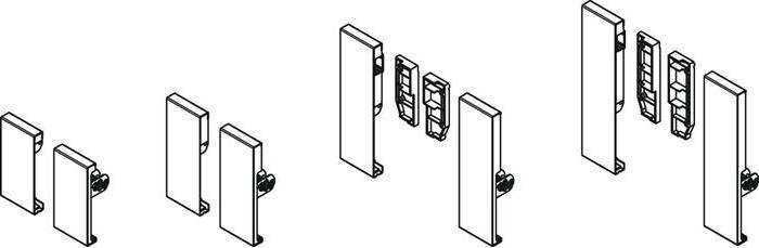 Produktbild Hettich Verbinder für Front ArciTech, silber (15 Stk.)