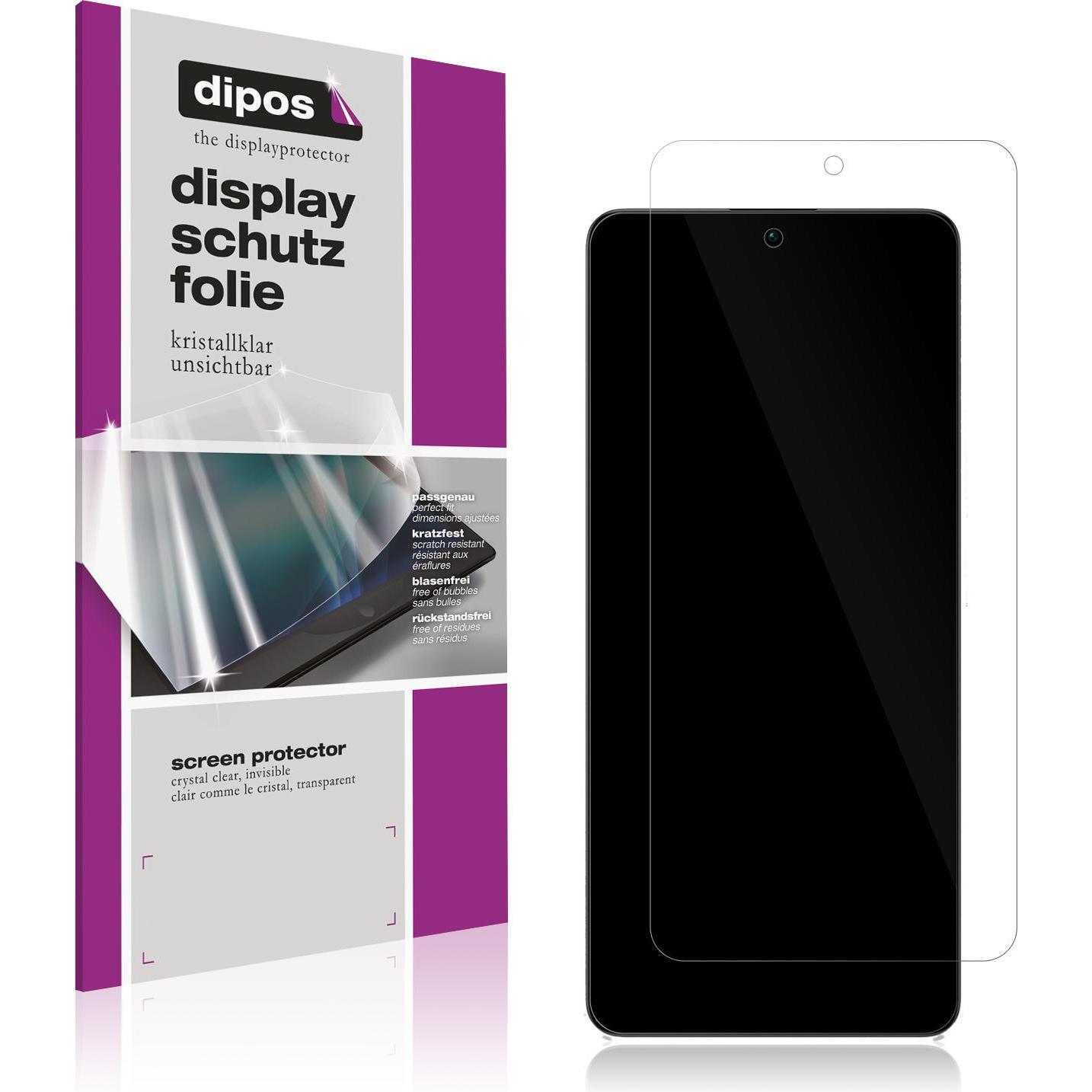 Dipos Displayschutzfolie Crystalclear (4 Stück, Xiaomi Poco X6), Smartphone Schutzfolie, Transparent