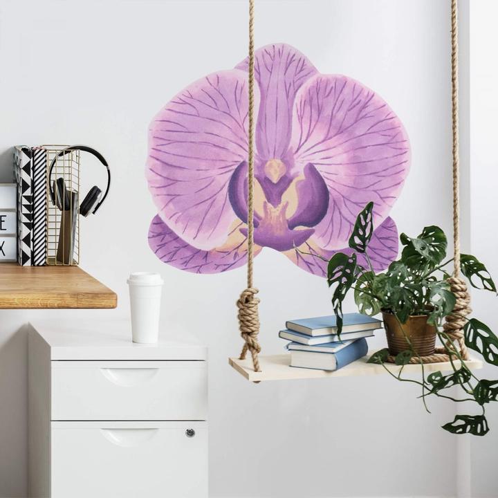 Produktbild Trenddeko Orchideenblüte Watercolor (15 x 14 cm, 55 x 50 cm, 25 x 23 cm, 35 x 32 cm, 65 x 59 cm, 45 x 41 cm)
