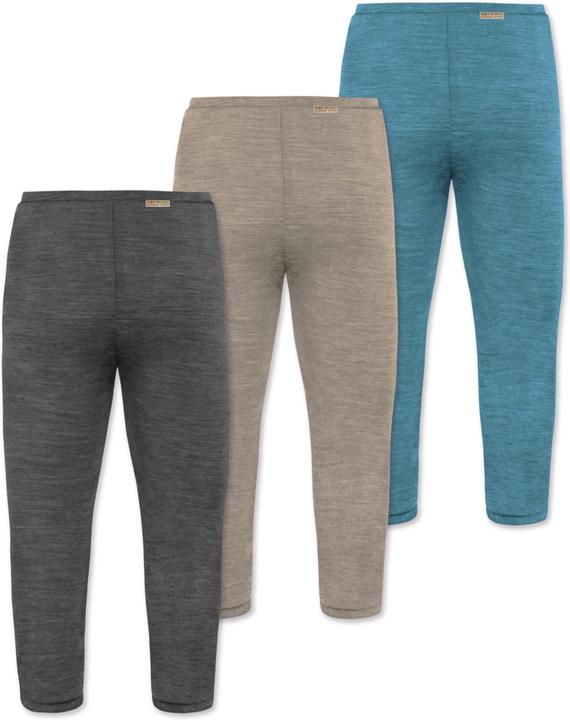 Actual product image Normani 3-pack baby merino pants with feet - 9543 (56)