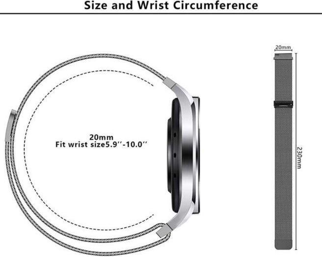 Immagine prodotto MU Classic Bracciale in metallo della Serie Milanese (Metallo)