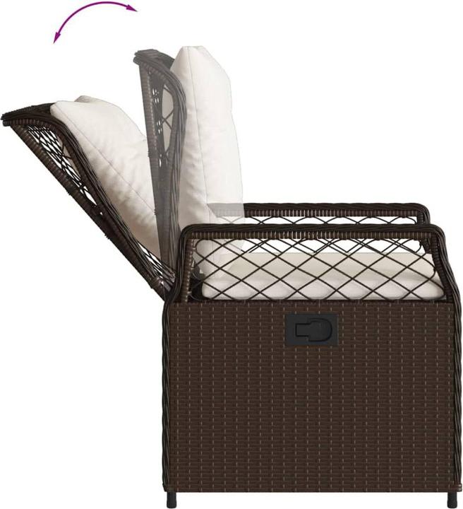 Produktbild vidaXL Gartensessel verstellbar